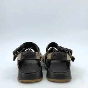 Versace | Shoes | H965 Versace Size 4 Black Brown Fabric  display picture 1